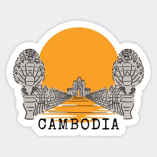 Angkor Thom Majesty: Cambodia's Ancient Wonder -- Sun Edition Sticker